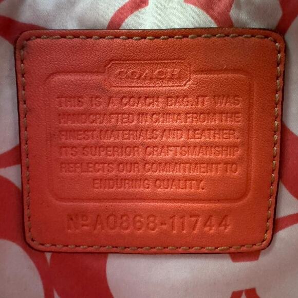 Coach Y2K Hamptons Gold Yellow Nylon Canvas & Leather Mini Tote Shoulder Bag - Picture 7 of 7